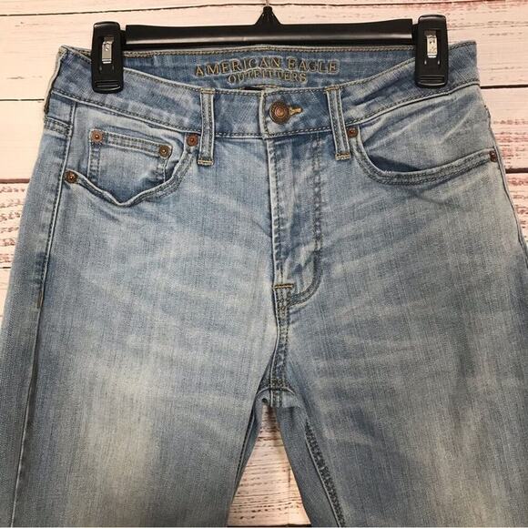 American‎ Eagle Extreme flex size 28 light wash straight leg jeans - Picture 5 of 7